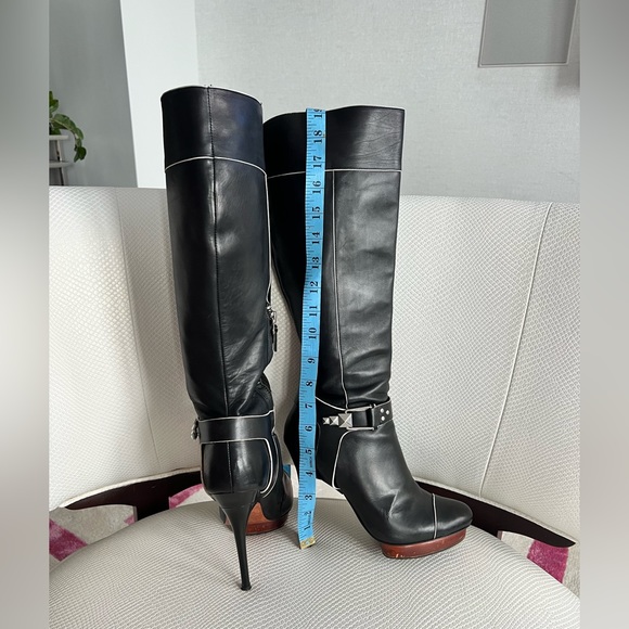 Badgley Mischka sexy black calf leather boots - Picture 12 of 15